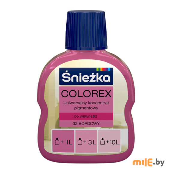 Колеровочная краска Sniezka Colorex № 32 0,1 л (бордовый)