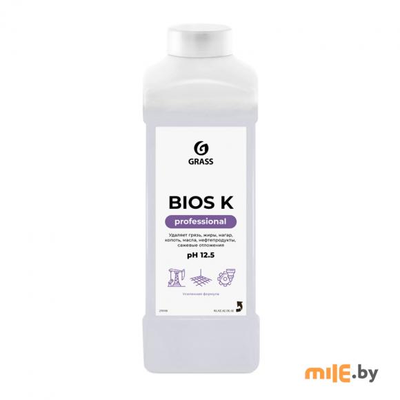 Высококонцентрированное моющее щелочное средство Grass Bios K 1 л