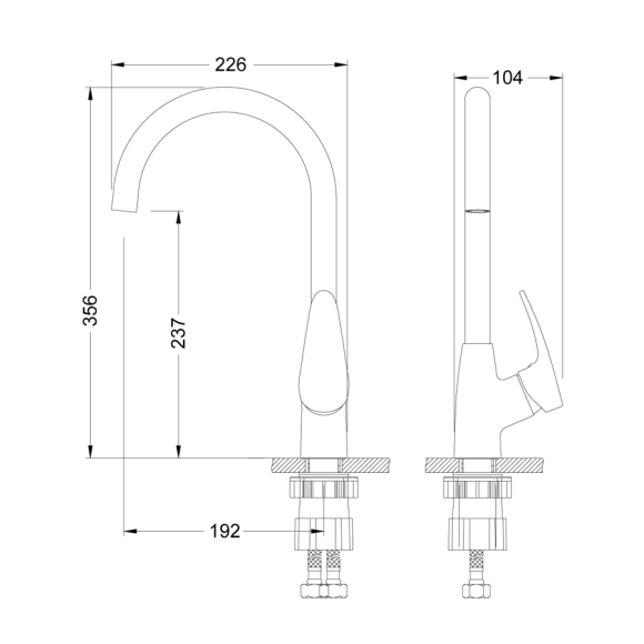 Смеситель для кухни Lemark Linara LM0405C