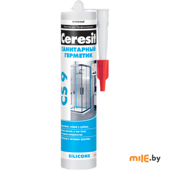 Санитарный герметик Ceresit CS 9 (прозрачный) 280 мл