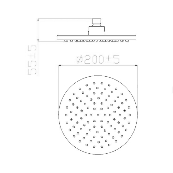 Верхний душ Invena Siros SC-D1-058-C