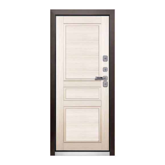 Входная металлическая дверь Промет Винтер (ТЕРМОРАЗРЫВ) Белёный Дуб (А) 2050х980 (правая)