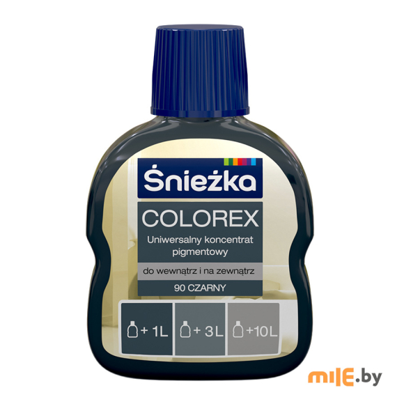 Колеровочная краска Sniezka Colorex № 90 0,1 л (чёрный)