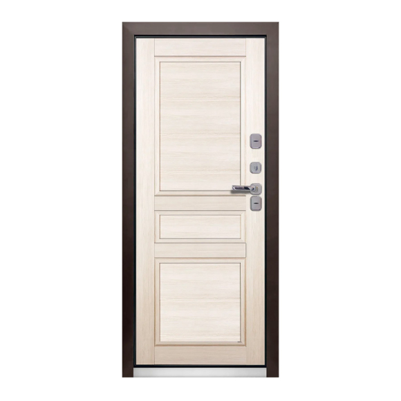 Входная металлическая дверь Промет Винтер (ТЕРМОРАЗРЫВ) Белёный Дуб (А) 2050х880 (правая)