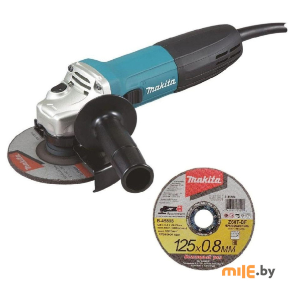 Одноручная углошлифмашина Makita GA 5030RX8 (GA5030RX8) + 5 отрезных кругов