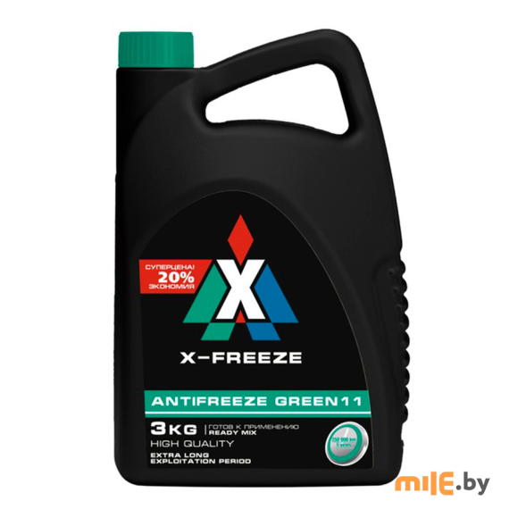 Антифриз X-Freeze Green 11 зелёный 3 кг