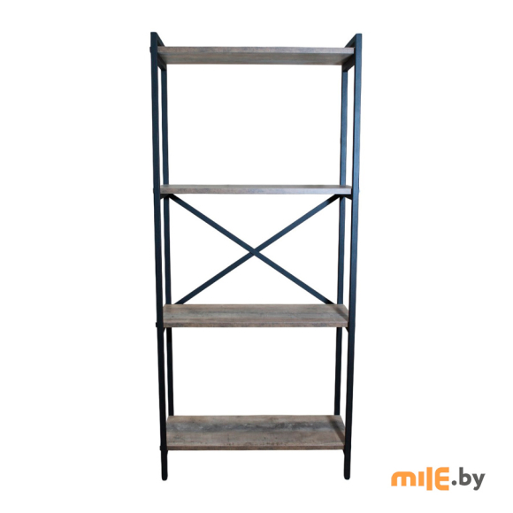 Стеллаж Allerd Rion (1040210300) чёрный муар, австралийское дерево 67,5x30x150 см