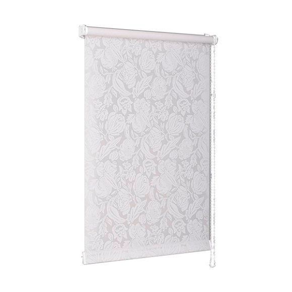 Рулонная штора Delfa СРШ-03-276 120x170 см (белая роза)