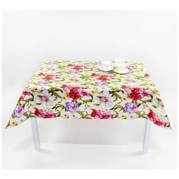 Клеенка столовая Sanem Plastik Florista Perla (140x100 см)