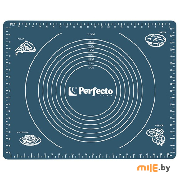 Коврик для теста Perfecto Linea с мерными делениями Bluestone (23-504003) 50x40 см
