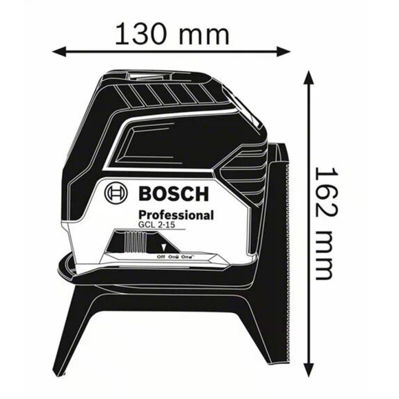 Лазерный нивелир Bosch GCL 2-15 линейный (0.601.066.E00)