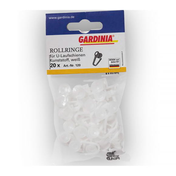 Комплект бегунков для шины Gardinia (120) белый 20 шт