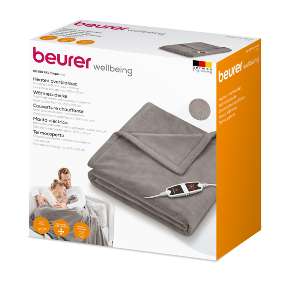 Электроодеяло Beurer HD 150 XXL Cosy Taupe