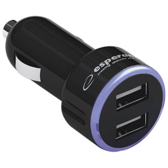 Автомобильное зарядное устройство ESPERANZA DUAL USB CAR CHARGER EZ107 BOLT