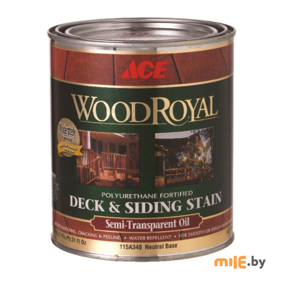 Фасадная алкидно-масляная пропитка с воском Ace Wood Royal 115A340 (0,946 л)