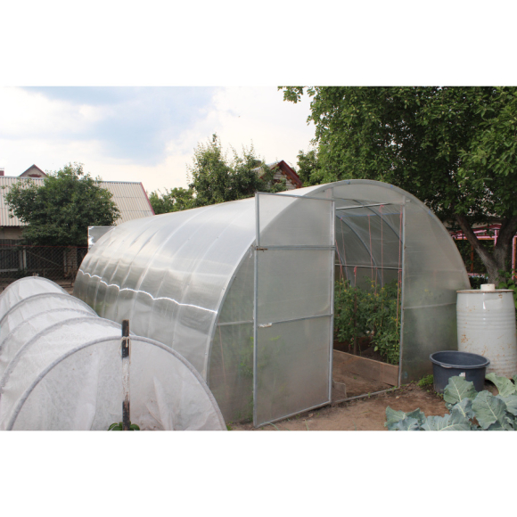 Теплица с покрытием КомфортПром 3,3х8, 40х20/1.0, ПК 3,8мм