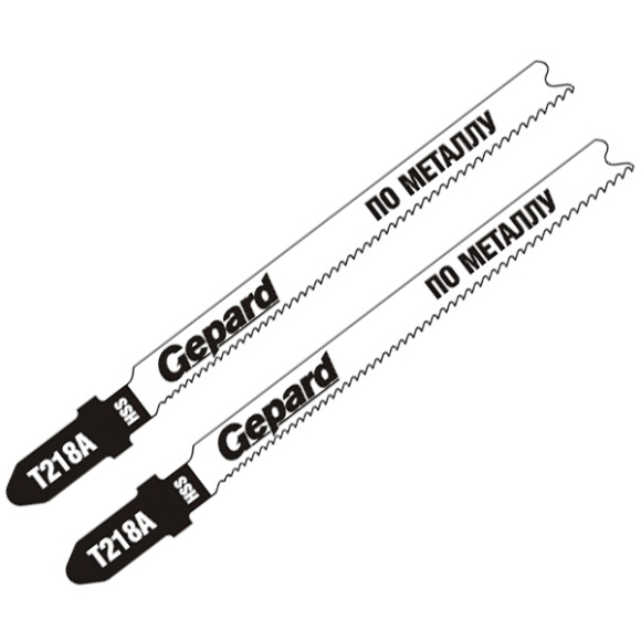 Пилки для лобзика T218A по металлу 2 шт. GEPARD (GP0612-03)
