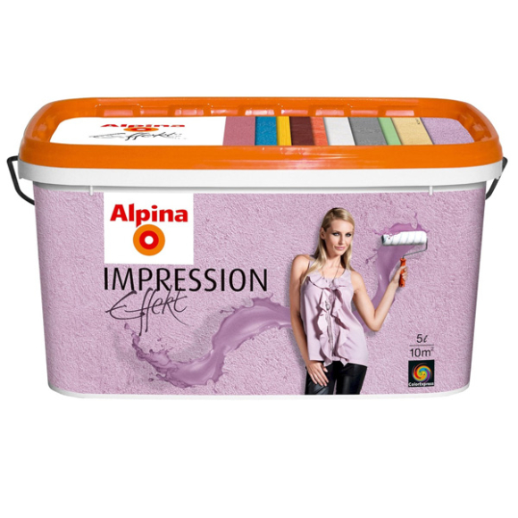 Краска дисперсионная Alpina Effekt Impression Colorexpress Weiss матовая 5 (белый)