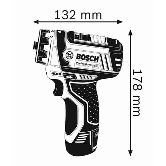 Винтоверт Bosch GSR 12V-15 FC Professional (0.601.9F6.001)