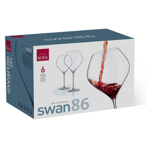 Набор бокалов для вина Burgundy Rona Swan 6650 6 шт. 860 мл