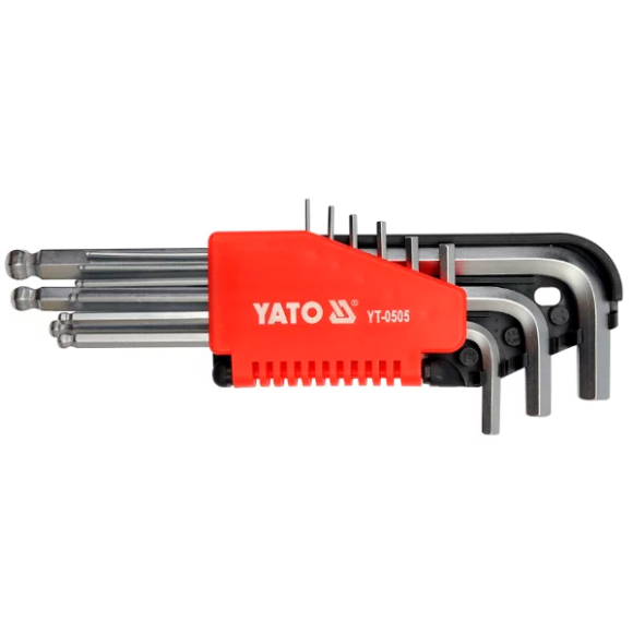 Набор шестигранных ключей Yato YT-0505 (9 шт)
