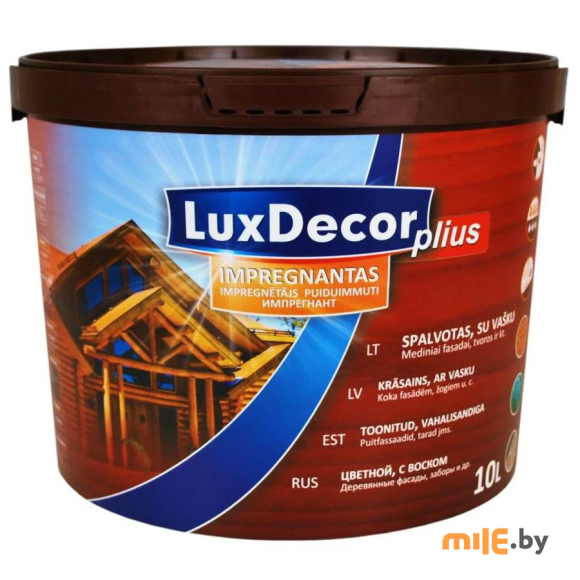 Пропитка для дерева LuxDecor (светлый дуб) 10 л