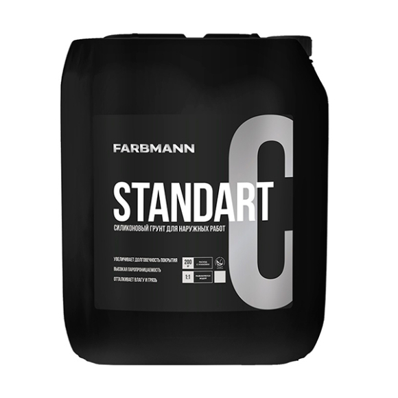 Грунтовка Farbmann Standart C 10 л прозрачный