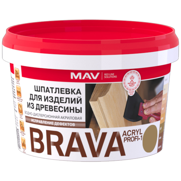Шпаклевка MAV BRAVA ACRYL PROFI-1 0,7 кг