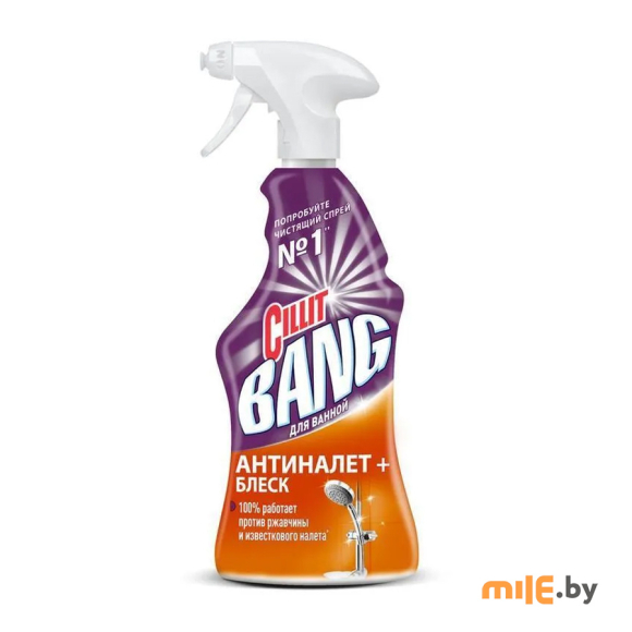 Чистящее средство для ванной комнаты Cillit Bang антиналет+блеск 450 мл