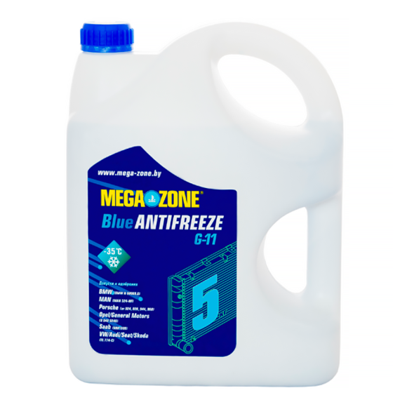 Антифриз Megazone G11-35 синий (9000021) 5 кг