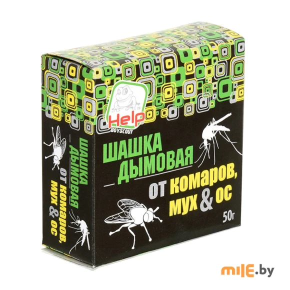 Дымовая шашка от комаров, мух и ос Help инсектицидная 80233 50 г