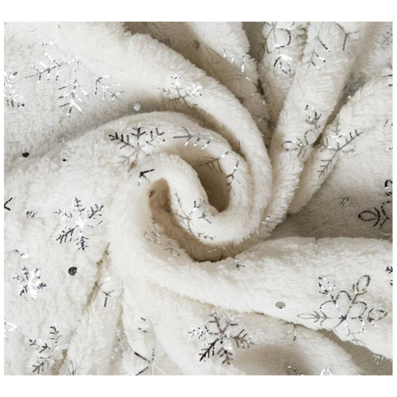 Плед Этель Серебряные снежинки (7155690) 200x180 см
