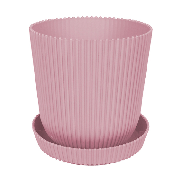 Горшок для цветов ТЕК.А.ТЕК Le Gaufre 802-3 (розовый)