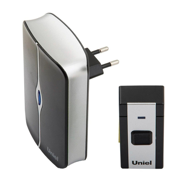 Звонок электронный Uniel UDB-093W-R1T1-36S-BL/WH