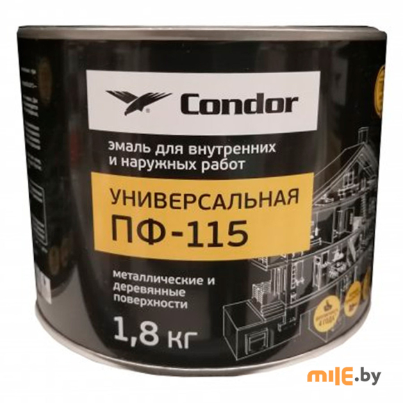 Эмаль Condor ПФ-115 шоколадно-коричневая 1,8 кг