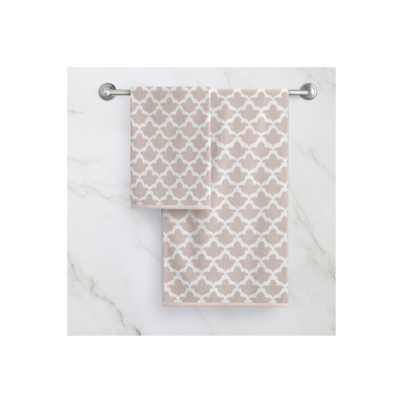 Полотенце махровое Verossa Treviso 50x33 см (кофе, белый)