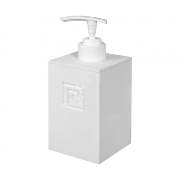 Дозатор MEANDER д/жидкого мыла белый арт.10010
