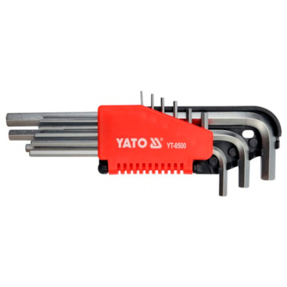 Набор шестигранных ключей Yato YT-0508 (10 шт)