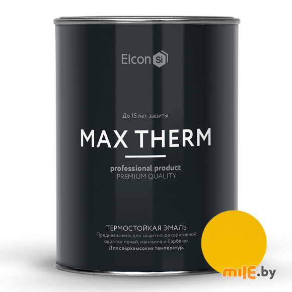 Эмаль Elcon Термостойкая матовая 0,8 кг (золотой)