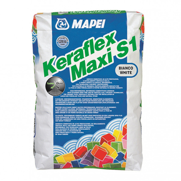Клей для плитки Mapei Keraflex Maxi S1 белый 25 кг