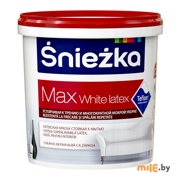 Краска латексная Sniezka Max 1 л (белый)