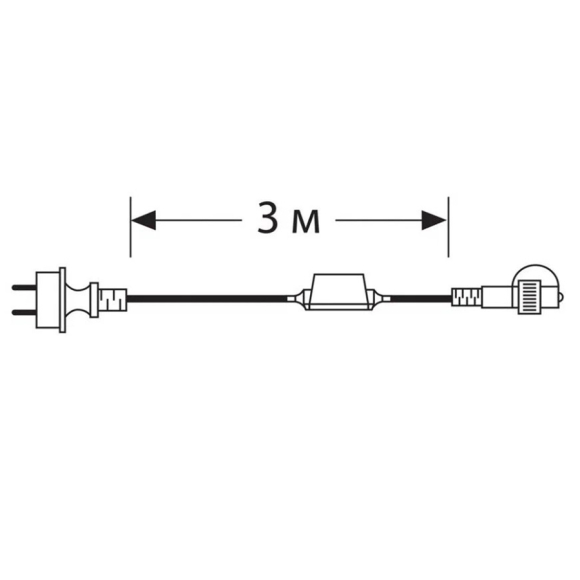 Трансформатор для гирлянд Glos GL-SP9014