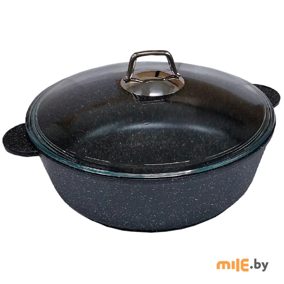 Жаровня с крышкой Victoria Гранит (G1026G) 26 см