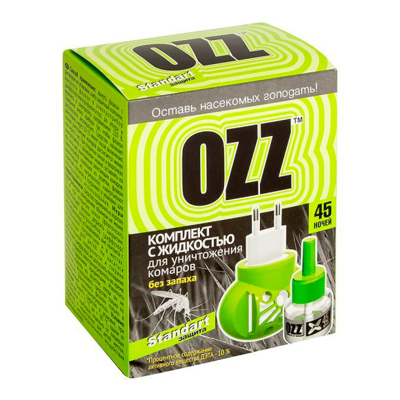 Набор Ozz жидкость от комаров и фумигатор 021211 0,03 л
