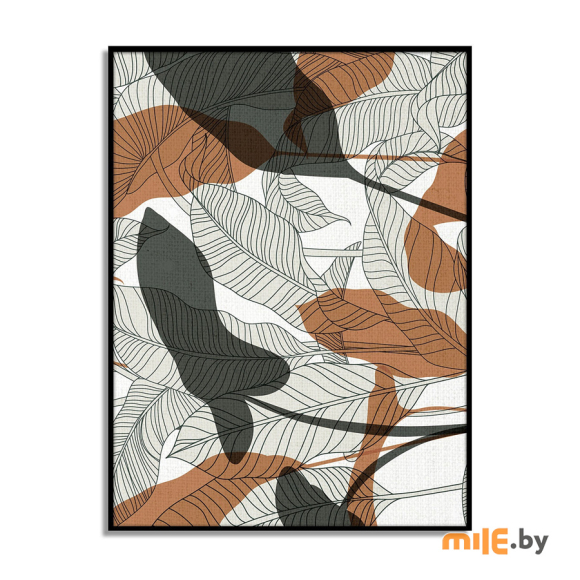 Репродукция на холсте Styler Пальмовые листья (60x80 см)
