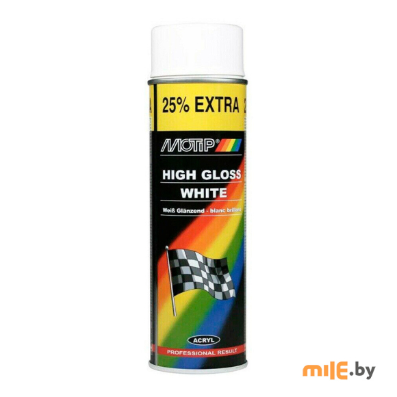 Краска аэрозольная MOTIP 04004 500 мл (белый)
