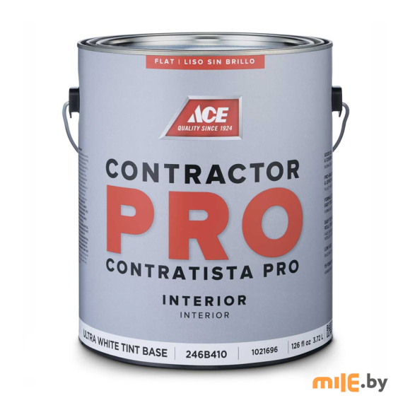 Краска интерьерная Ace Contractor Pro Flat Interior Ultra White (246B410-2) 0,946 л