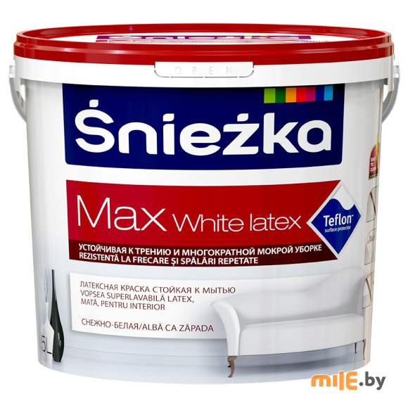 Краска латексная Sniezka Max 5 л (белый)