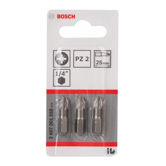 Биты Bosch для шуруповертов PZ2 XH (2.607.001.558)