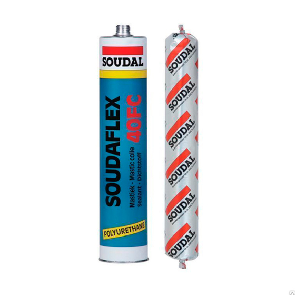 Герметик полиуретановый Soudal Soudaflex 40FC (серый) 600 мл
